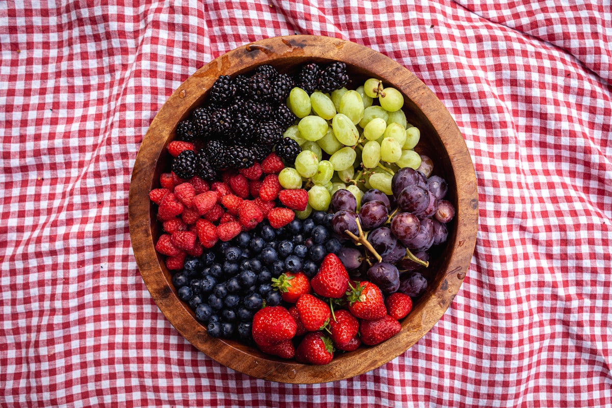 Healthy meal preparation with fresh vegetables and whole foods