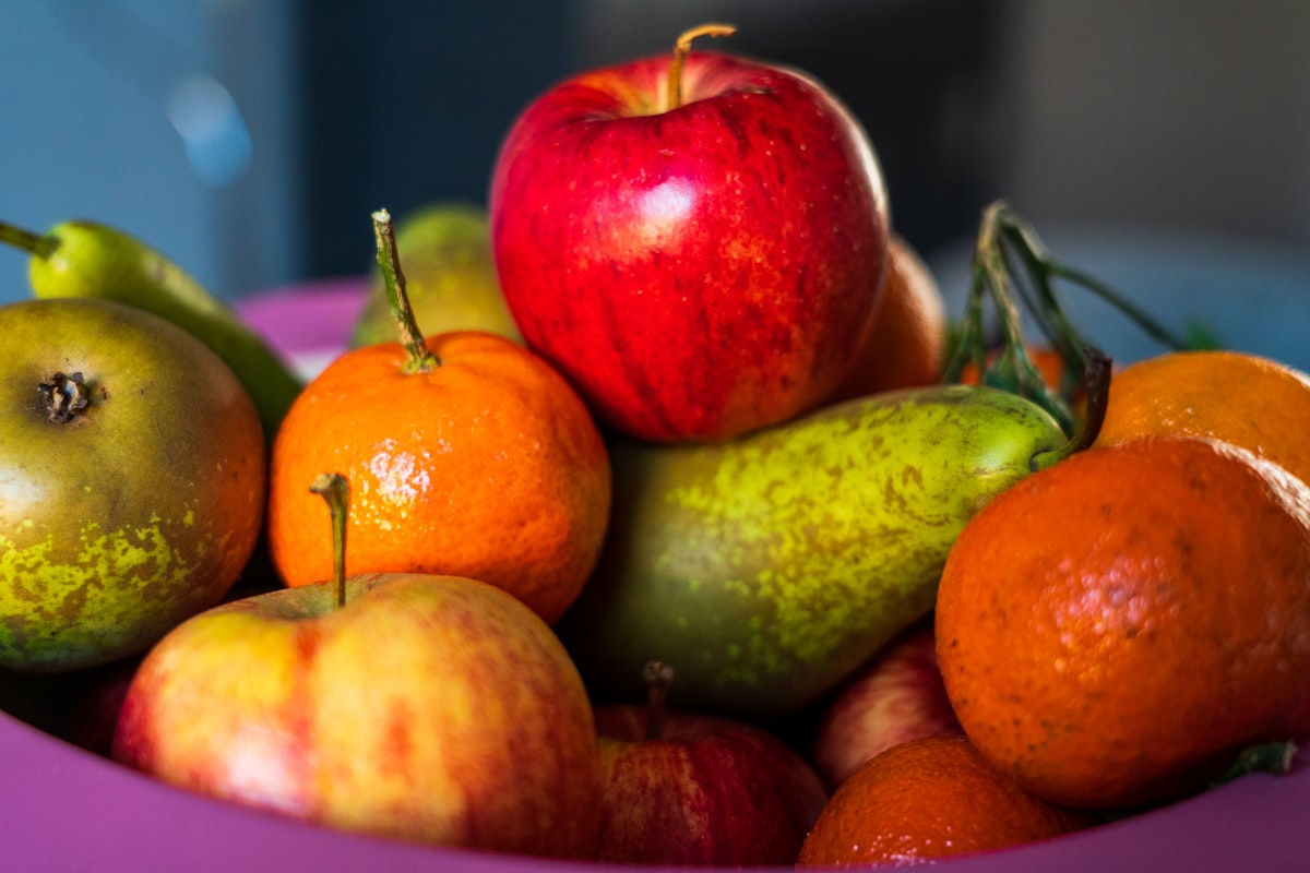 Healthy breakfast spread with whole grains, fresh fruit, and natural ingredients